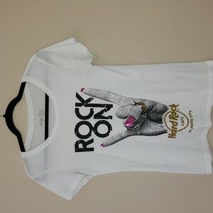 *DONATED* Hard Rock Cafe White Graphic T-Shirt